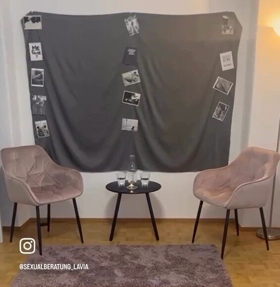 Einblicke in den Praxisraum der Sexualberatung Lavia in St. Gallen